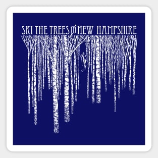 Ski the Trees New Hampshire Magnet